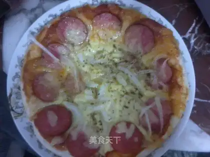 Lazy microwave pizza