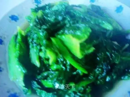 stir-fried lettuce leaves
