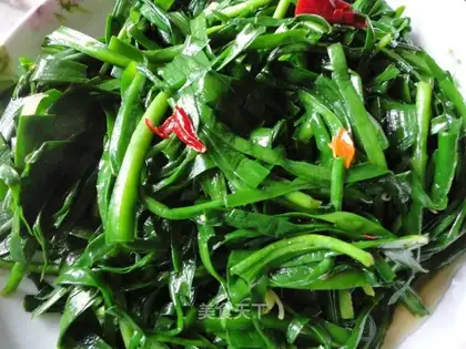 stir-fried leeks