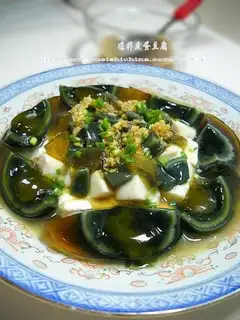 Cold preserved egg tofu