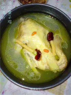 Stewed baby chicken