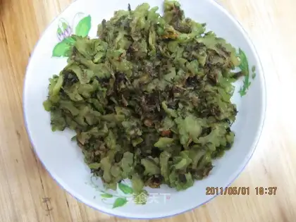 stir-fried cabbage with bitter gourd
