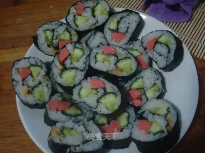 Homemade sushi