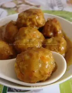 Curry cabbage balls