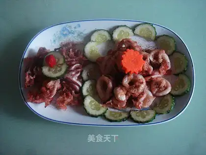 Squid circle with pepper and salt