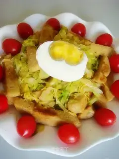 stir-fried steamed buns and cabbage