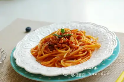 Bacon pasta