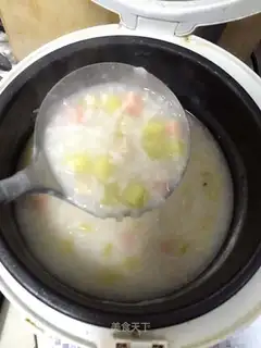 Potato ham chicken congee