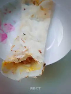 Eggcake burrito