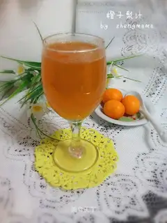 Orange pear juice