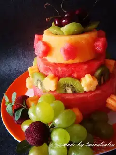 Watermelon cake watermelon platter