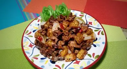 Potato fire heart