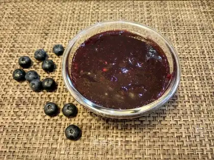 Blueberry fruit jam