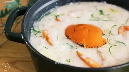 Crab congee