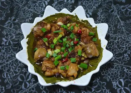 Folded chicken