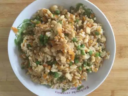 Fish willow fried rice