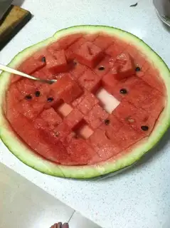 The perfect way to eat watermelon