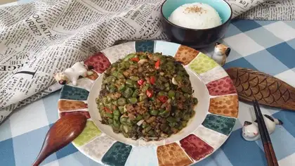 Olive food, four season beans