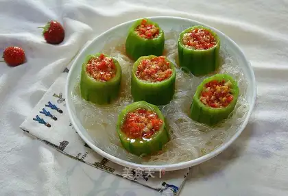 Garlic fan silk melon