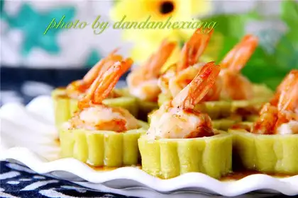 Shrimp makes bitter melons