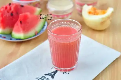 Watermelon peach juice