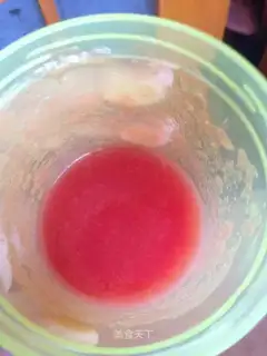 Baby eats tomato mud
