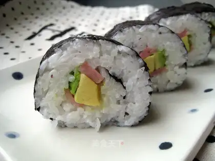 Butter and ham sushi