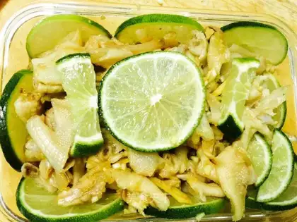 Homemade mustard duck palm