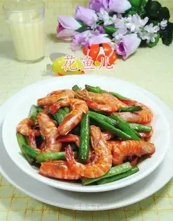 Plum-cracked shrimp