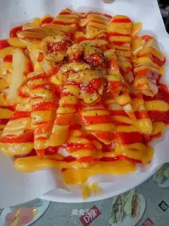 Cheese sauce fries