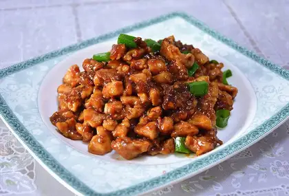 Peach chicken