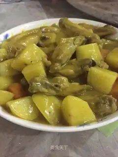 Potato curry chicken wings