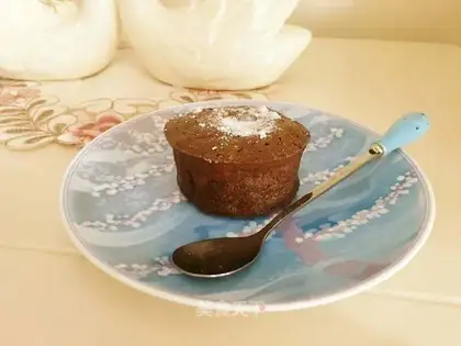 Simple chocolate lava cake
