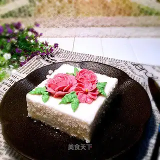 Chestnut cream rice cake