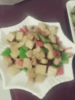 Pepper tofu chicken