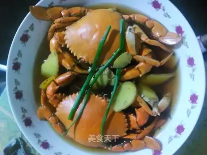 Boiled crabs