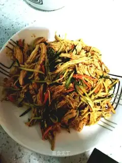 Spicy chicken silk