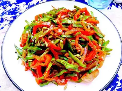 Fried bean silk