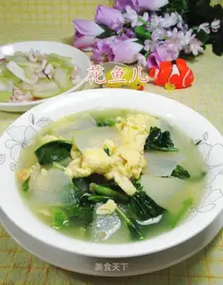 Squirt eggs to cook a melon