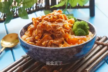 Pickles, fat cow rice