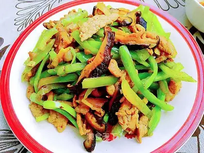 Pepper mushroom meat