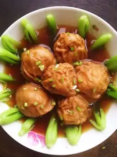 Noodles and meat