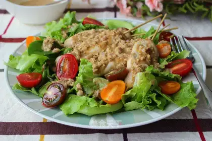 Chicken string vegetable salad