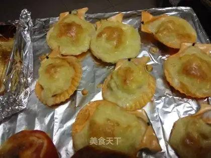 Cheese mashed mashed scallops