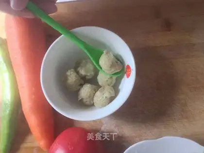 Vegetable fishballs