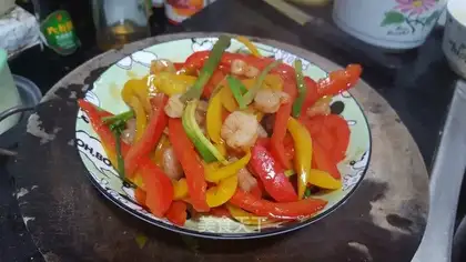 Shrimp pepper