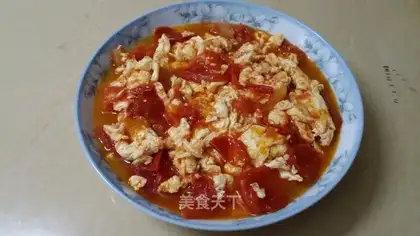 Tomato fried eggs