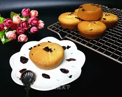 The cranberry cotton cake
