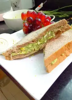 Cream salad sandwich