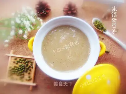 Ice-cold green bean sand